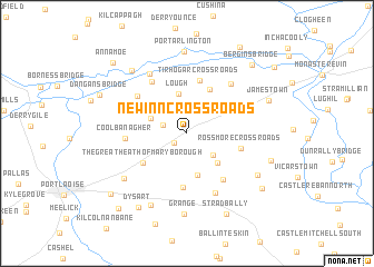 map of New Inn Cross Roads