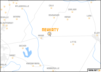 map of New Katy