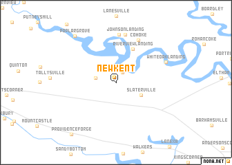 map of New Kent