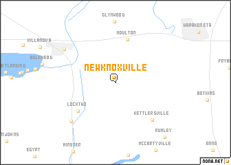 map of New Knoxville