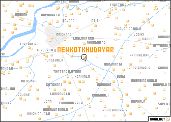 map of New Kot Khudāyār