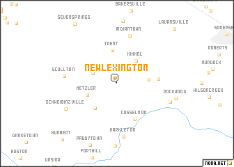 map of New Lexington