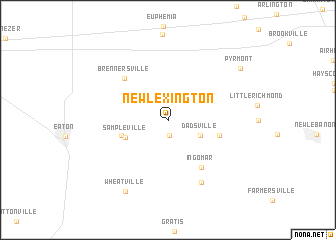 map of New Lexington