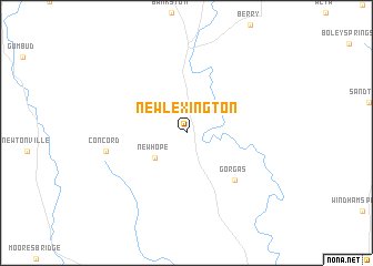 map of New Lexington