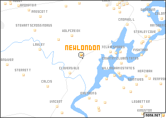 map of New London