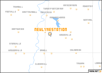 map of New Lyme Station