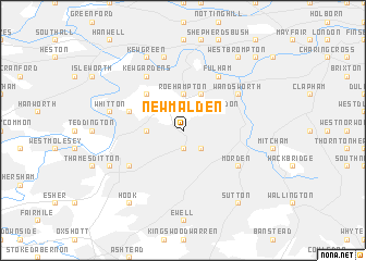 map of New Malden