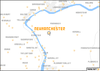 map of New Manchester