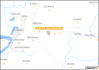 map of Newmans Grove