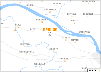 map of Newman