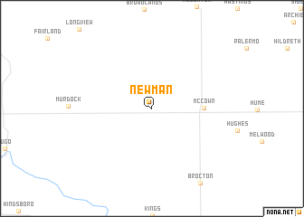 map of Newman