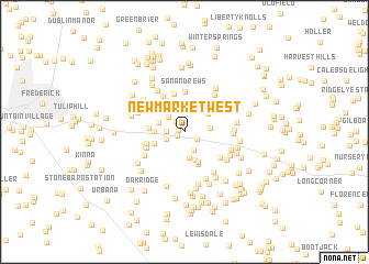 map of New Market West