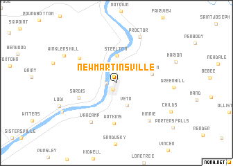 map of New Martinsville