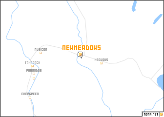 map of New Meadows