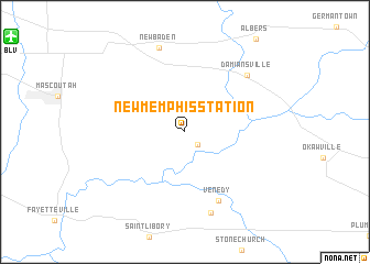 map of New Memphis Station