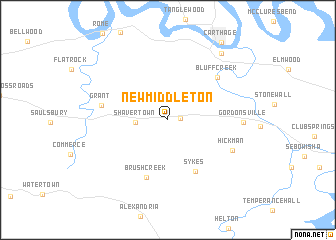 map of New Middleton