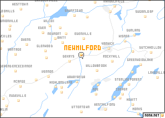 map of New Milford