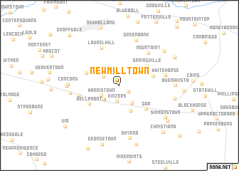 map of New Milltown