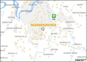 map of Newnan Springs