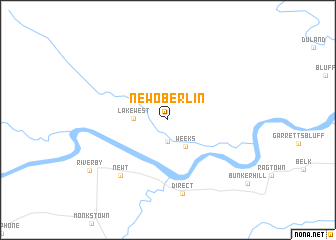 map of New Oberlin