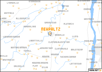 map of New Paltz