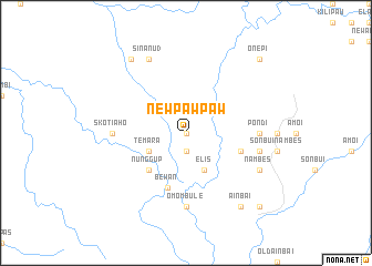map of New Paw Paw