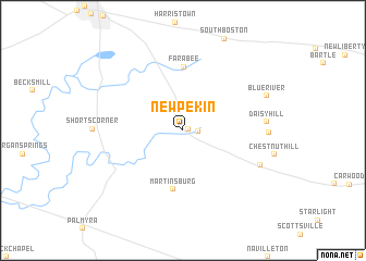 map of New Pekin