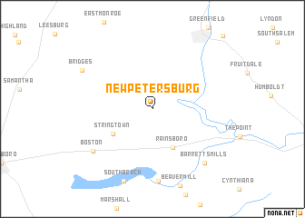 map of New Petersburg