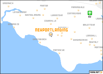 map of Newport Landing