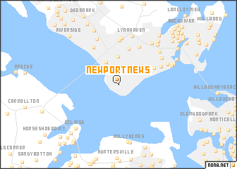 map of Newport News