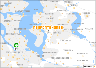 map of Newport Shores