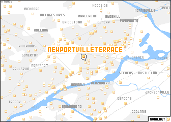 map of Newportville Terrace