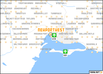 map of Newport West
