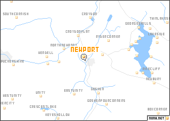 map of Newport