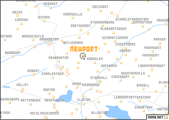 map of Newport