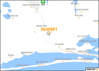 map of Newport