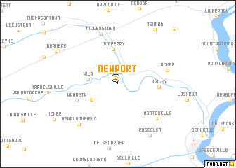 map of Newport