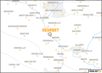 map of Newport