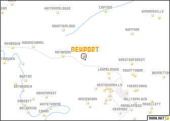 map of Newport