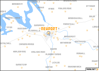 map of Newport