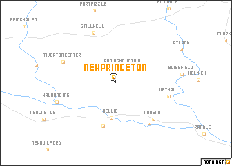 map of New Princeton