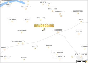 map of New Reading