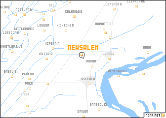 map of New Salem