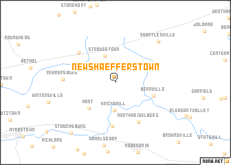 map of New Shaefferstown