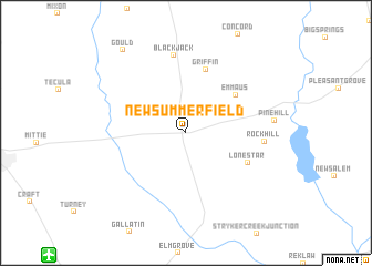 map of New Summerfield