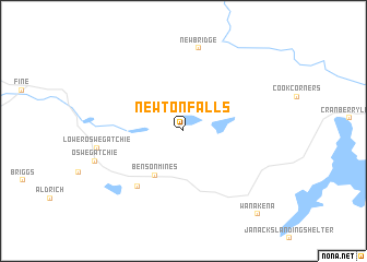 map of Newton Falls