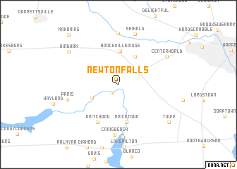 map of Newton Falls