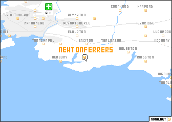 map of Newton Ferrers