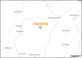 map of Newtonia