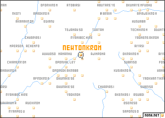 map of Newtonkrom